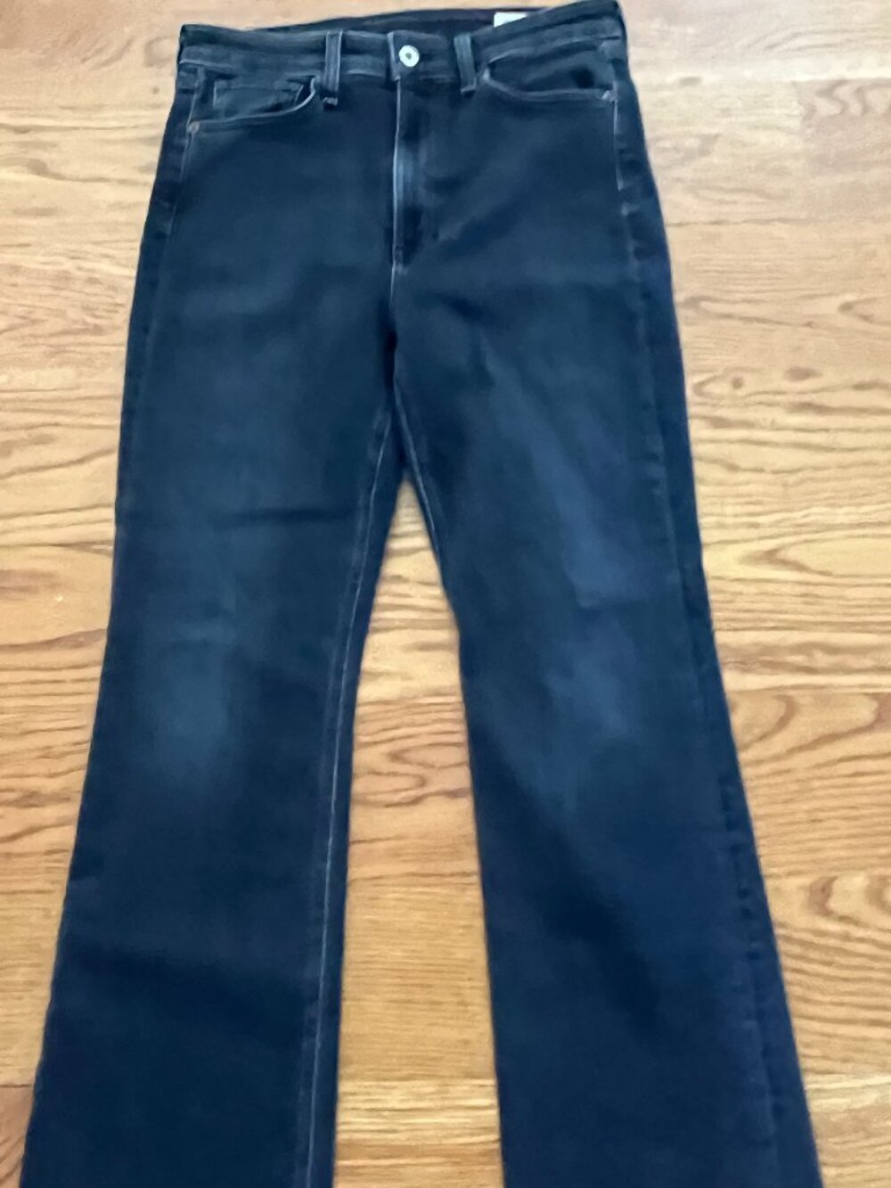 Rag & Bone Nina High-Rise Ankle Skinny Jeans Black Raw Hem Size‎ 29